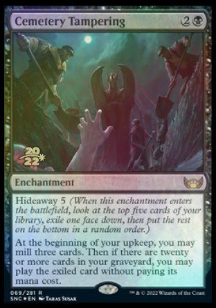 Cemetery Tampering [Streets of New Capenna Prerelease Promos] | Card Merchant Takapuna