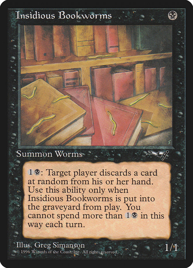 Insidious Bookworms (Multiple Worms) [Alliances] | Card Merchant Takapuna