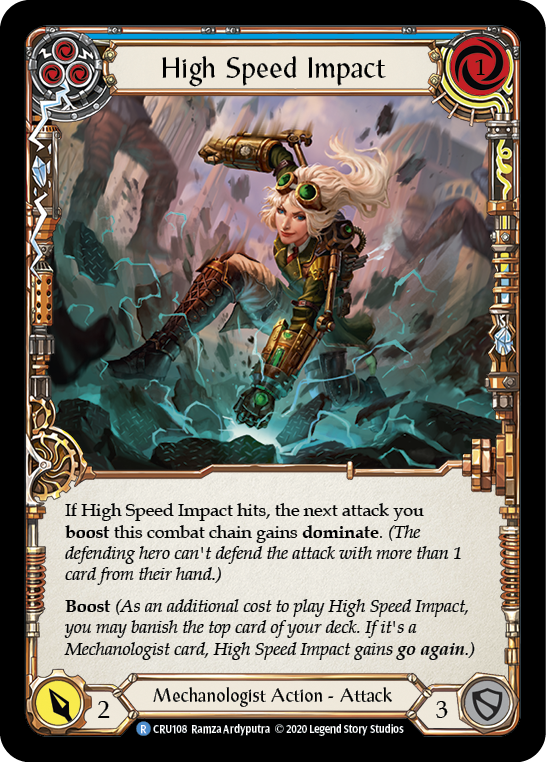 High Speed Impact (Blue) [CRU108] (Crucible of War)  1st Edition Normal | Card Merchant Takapuna