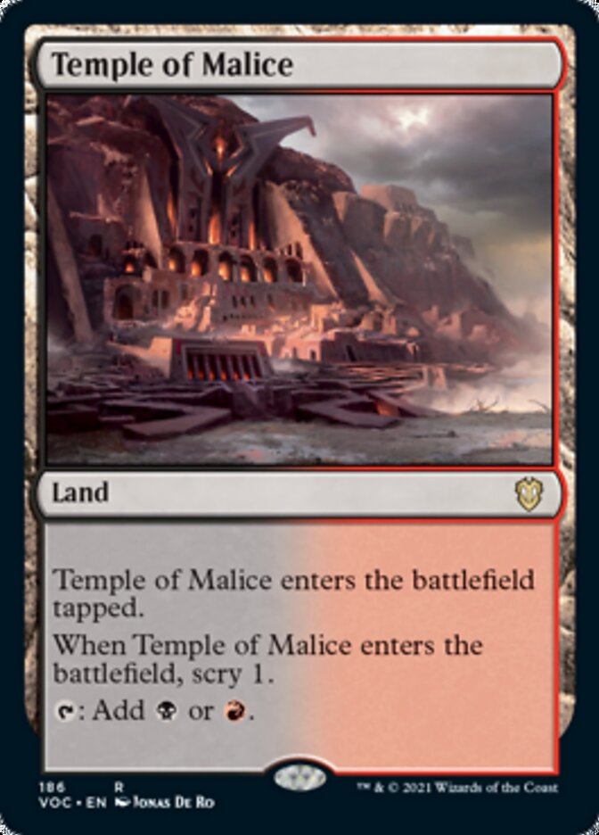 Temple of Malice [Innistrad: Crimson Vow Commander] | Card Merchant Takapuna