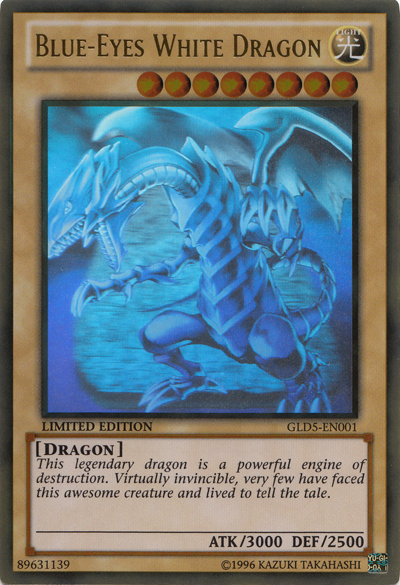 Blue-Eyes White Dragon [GLD5-EN001] Ghost/Gold Rare | Card Merchant Takapuna