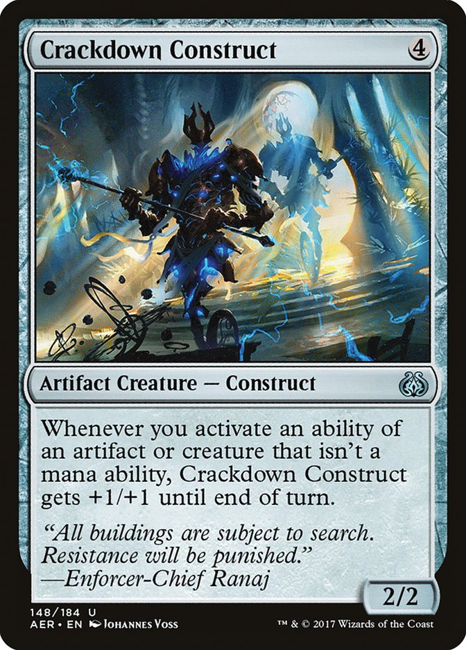 Crackdown Construct [Aether Revolt] | Card Merchant Takapuna