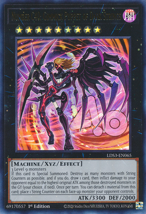 Number C40: Gimmick Puppet of Dark Strings [LDS3-EN065] Ultra Rare | Card Merchant Takapuna