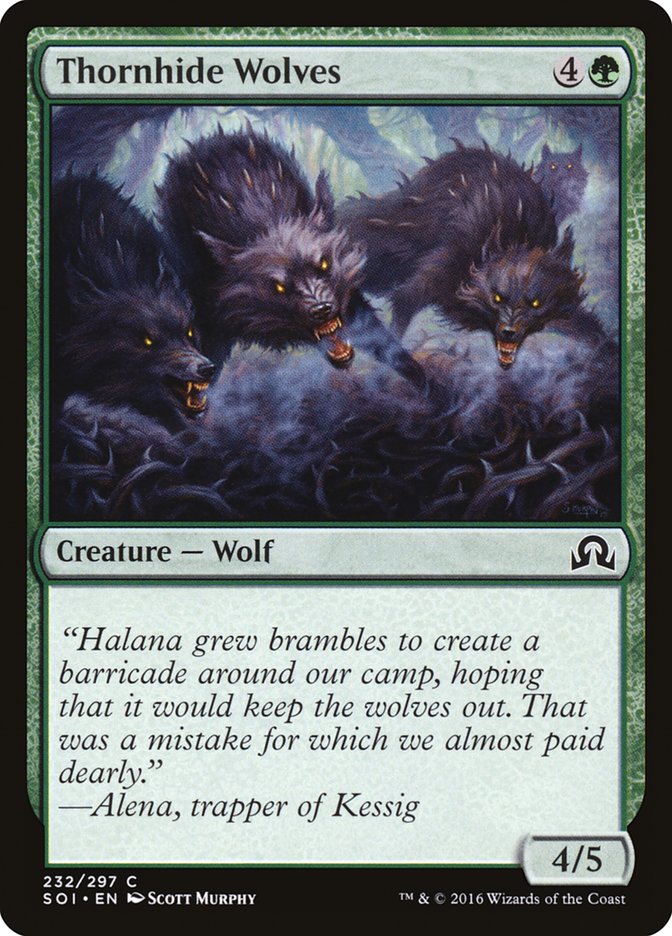 Thornhide Wolves [Shadows over Innistrad] | Card Merchant Takapuna