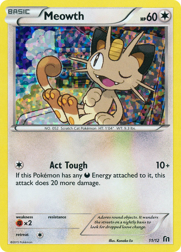 Meowth (11/12) [McDonald's Promos: 2016 Collection] | Card Merchant Takapuna