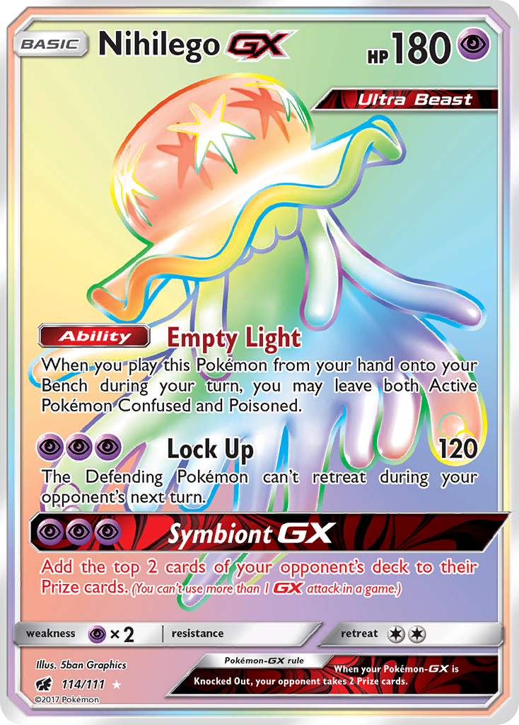 Nihilego GX (114/111) [Sun & Moon: Crimson Invasion] | Card Merchant Takapuna