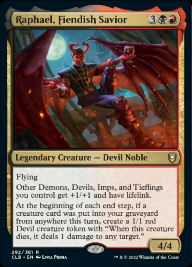 Raphael, Fiendish Savior [Commander Legends: Battle for Baldur's Gate] | Card Merchant Takapuna