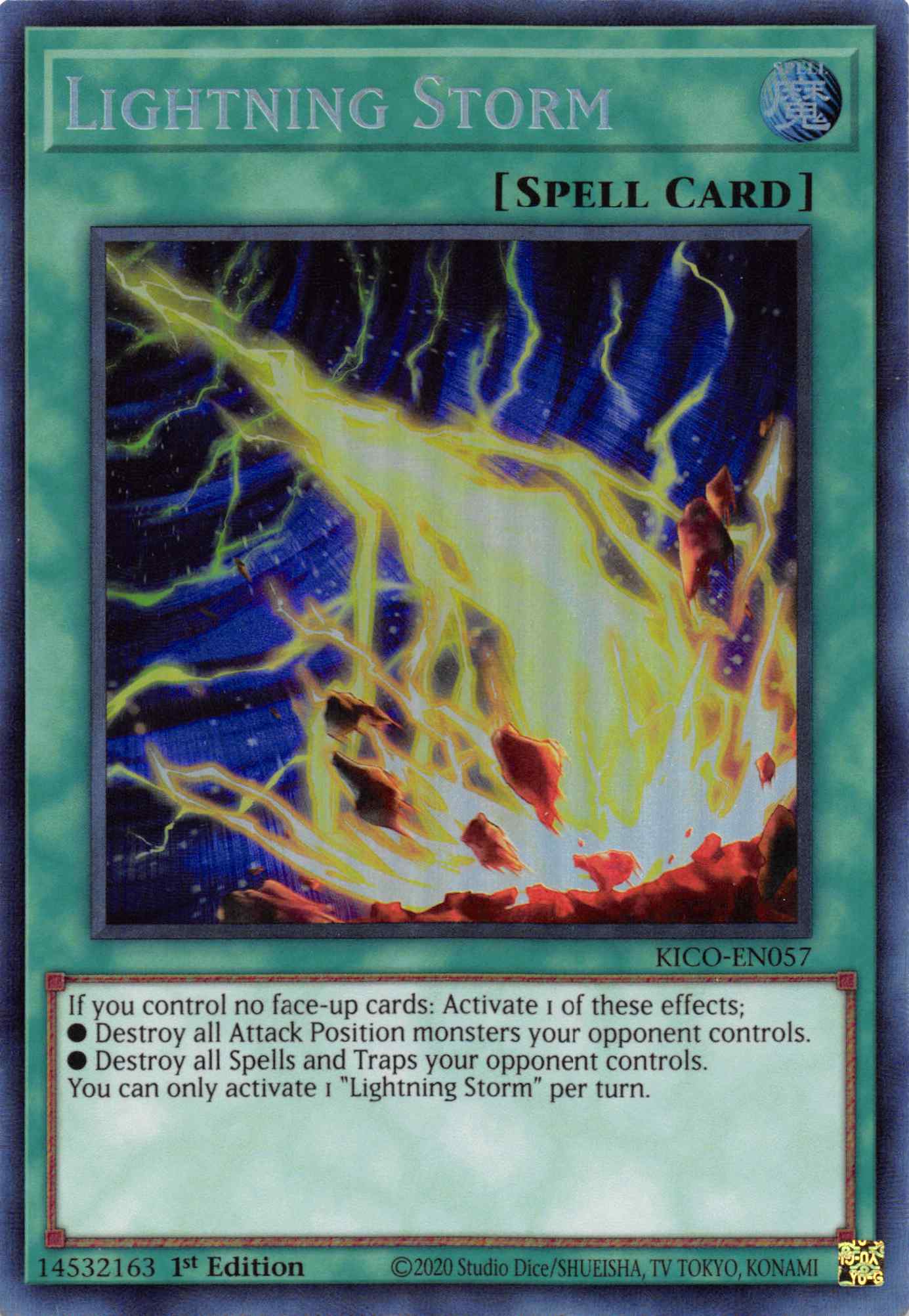 Lightning Storm (Collector's Rare) [KICO-EN057] Collector's Rare | Card Merchant Takapuna