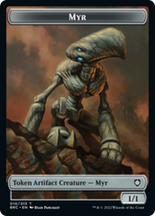 Myr // Thopter (010) Double-Sided Token [The Brothers' War Commander Tokens] | Card Merchant Takapuna