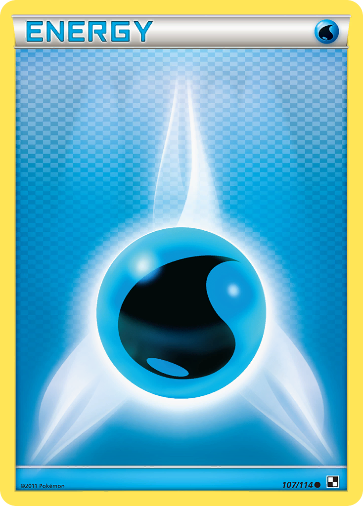 Water Energy (107/114) [Black & White: Base Set] | Card Merchant Takapuna