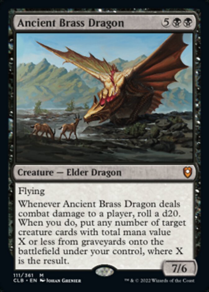 Ancient Brass Dragon [Commander Legends: Battle for Baldur's Gate] | Card Merchant Takapuna