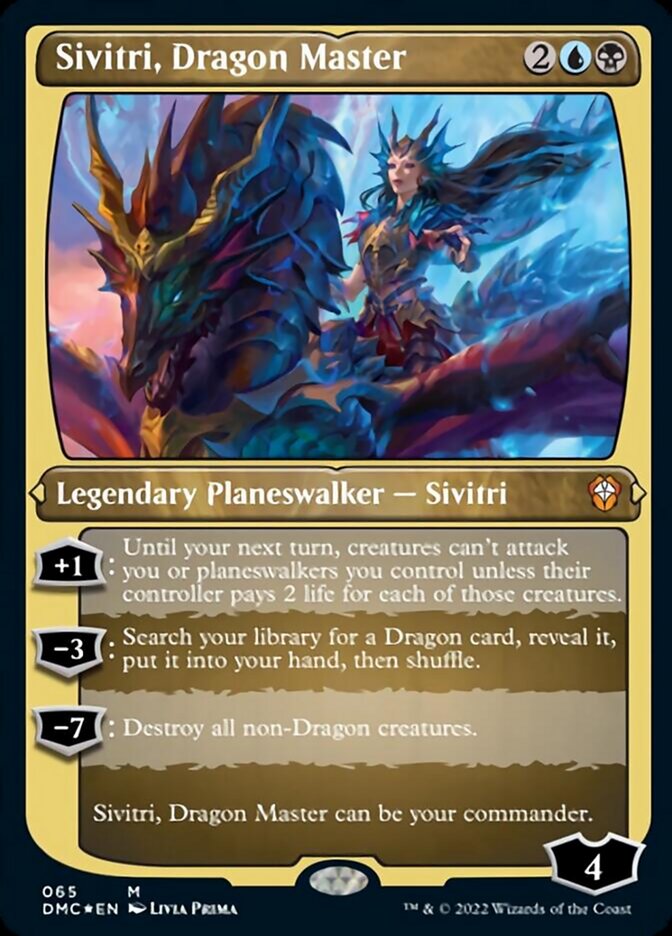 Sivitri, Dragon Master (Foil Etched) [Dominaria United Commander] | Card Merchant Takapuna