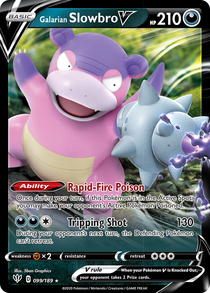 Galarian Slowbro V (099/189) [Sword & Shield: Darkness Ablaze] | Card Merchant Takapuna