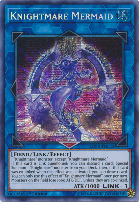 Knightmare Mermaid [MP19-EN025] Prismatic Secret Rare | Card Merchant Takapuna