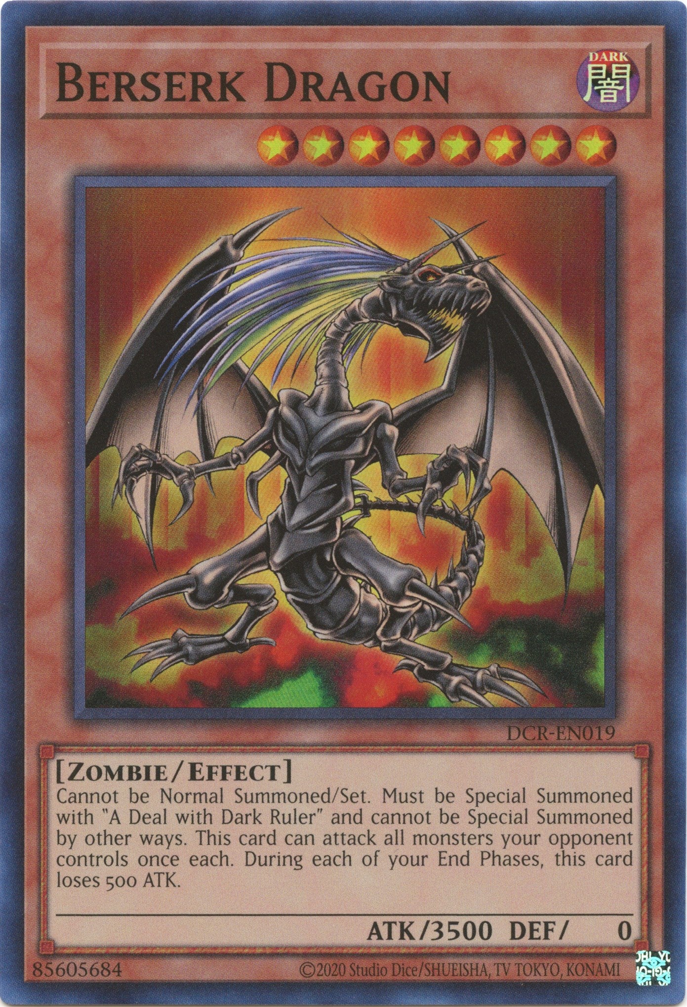 Berserk Dragon (25th Anniversary) [DCR-EN019] Super Rare | Card Merchant Takapuna