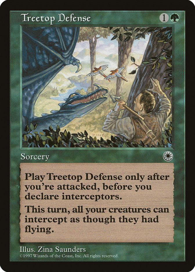 Treetop Defense [Portal] | Card Merchant Takapuna