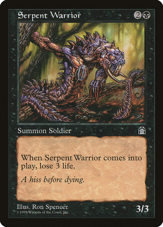 Serpent Warrior [Stronghold] | Card Merchant Takapuna