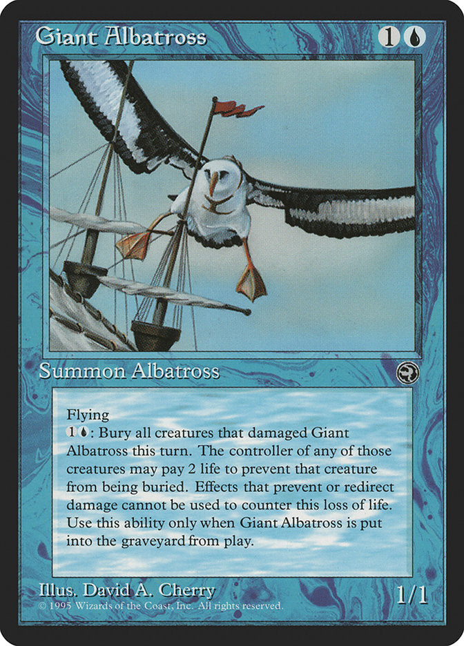 Giant Albatross (Red Flag) [Homelands] | Card Merchant Takapuna