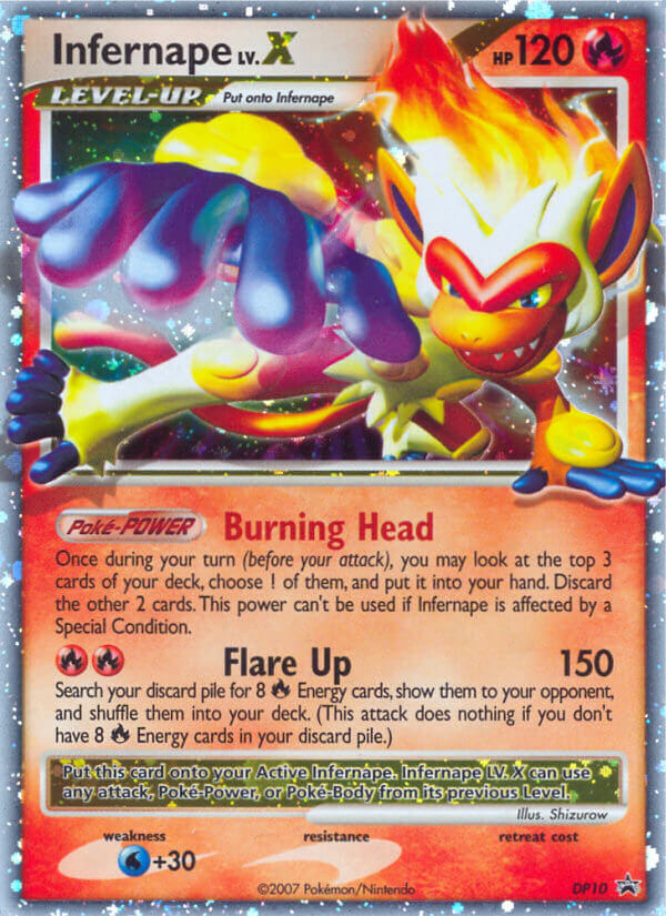 Infernape LV.X (DP10) [Diamond & Pearl: Black Star Promos] | Card Merchant Takapuna