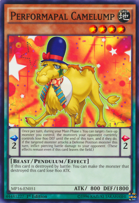 Performapal Camelump [MP16-EN051] Common | Card Merchant Takapuna