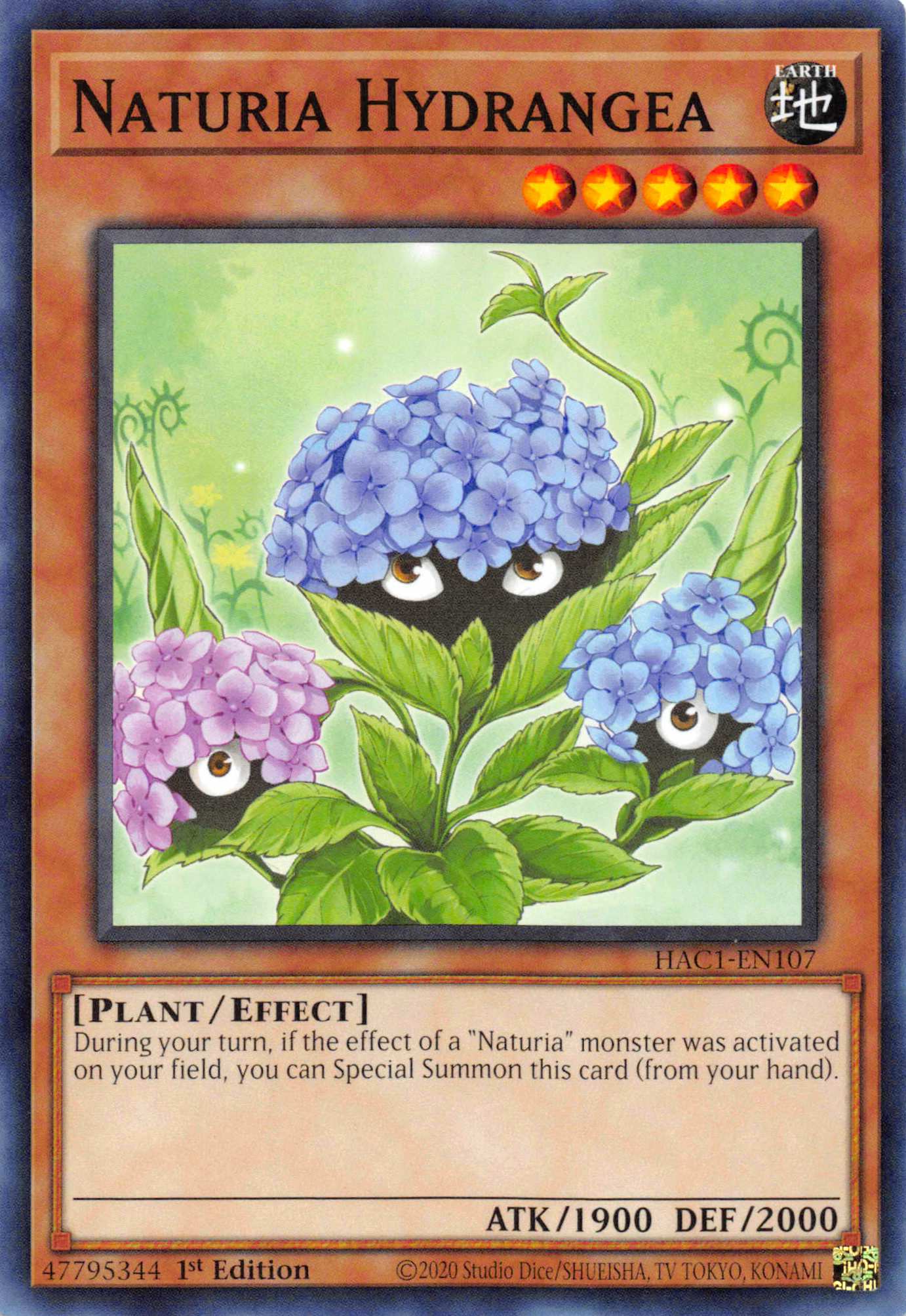 Naturia Hydrangea [HAC1-EN107] Common | Card Merchant Takapuna