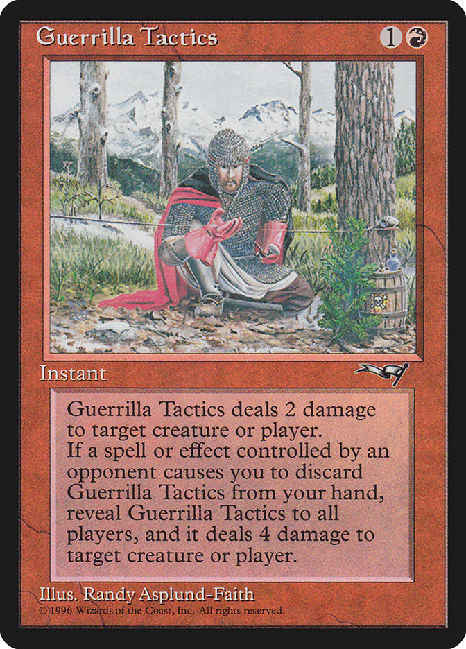 Guerrilla Tactics (Tripwire) [Alliances] | Card Merchant Takapuna