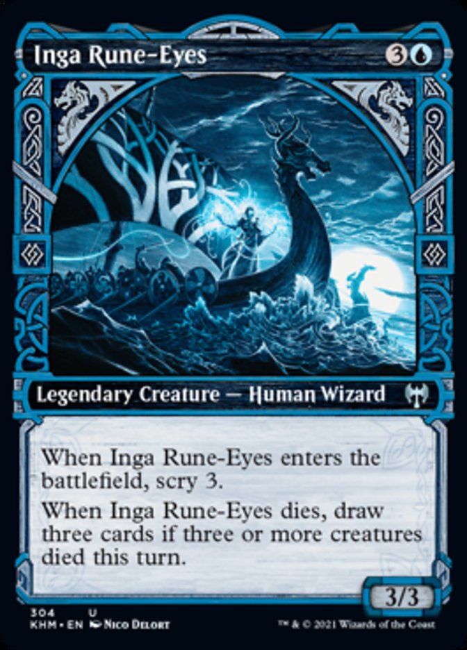 Inga Rune-Eyes (Showcase) [Kaldheim] | Card Merchant Takapuna