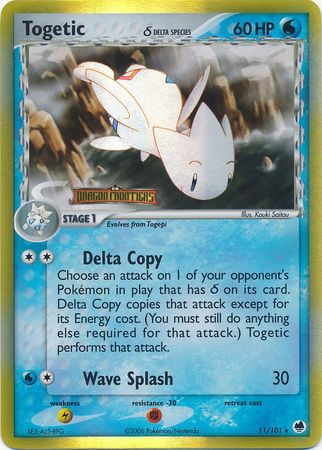 Togetic (11/101) (Delta Species) (Stamped) [EX: Dragon Frontiers] | Card Merchant Takapuna