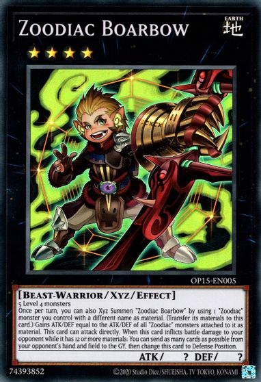 Zoodiac Boarbow [OP15-EN005] Super Rare | Card Merchant Takapuna