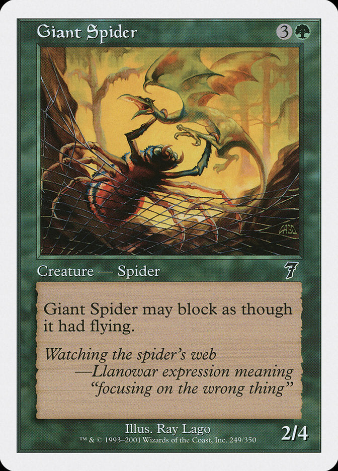 Giant Spider [Seventh Edition] | Card Merchant Takapuna