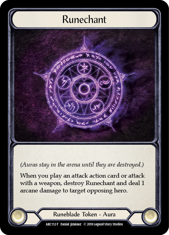 Runechant // Nebula Blade [ARC112-T // ARC077-T] (Arcane Rising)  1st Edition Normal | Card Merchant Takapuna