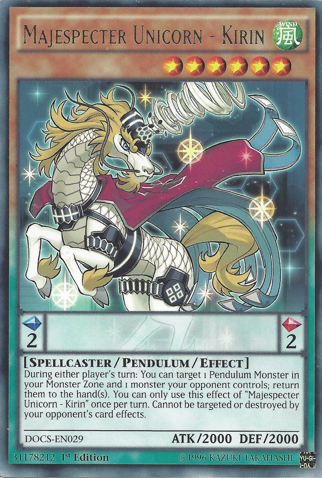 Majespecter Unicorn - Kirin [DOCS-EN029] Rare | Card Merchant Takapuna