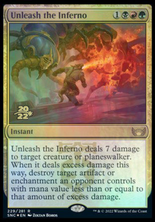 Unleash the Inferno [Streets of New Capenna Prerelease Promos] | Card Merchant Takapuna