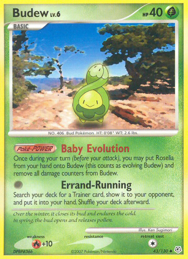 Budew (43/130) [Diamond & Pearl: Base Set] | Card Merchant Takapuna