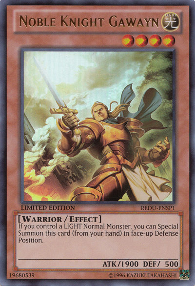 Noble Knight Gawayn [REDU-ENSP1] Ultra Rare | Card Merchant Takapuna