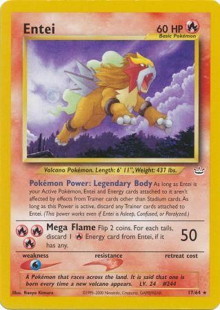 Entei (17/64) [Neo Revelation Unlimited] | Card Merchant Takapuna