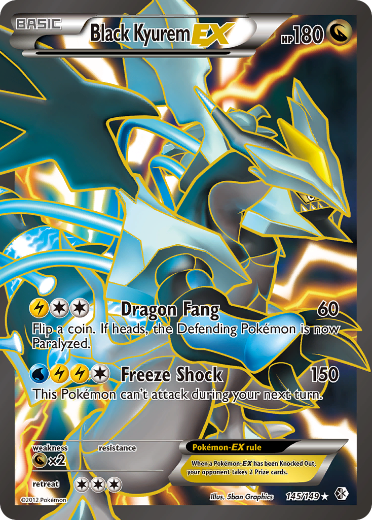 Black Kyurem EX (145/149) [Black & White: Boundaries Crossed] | Card Merchant Takapuna