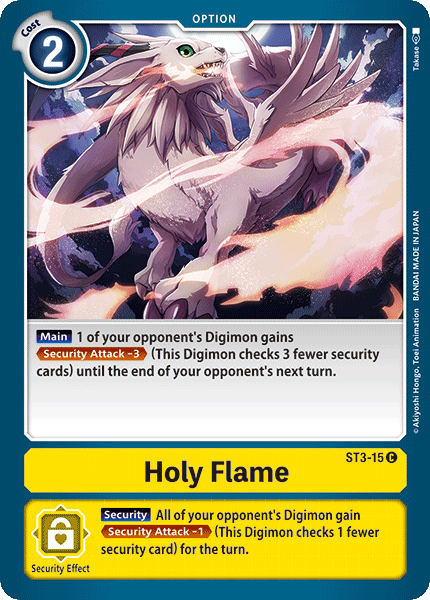 Holy Flame [ST3-15] [Starter Deck: Heaven's Yellow] | Card Merchant Takapuna