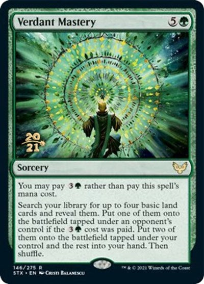 Verdant Mastery [Strixhaven: School of Mages Prerelease Promos] | Card Merchant Takapuna