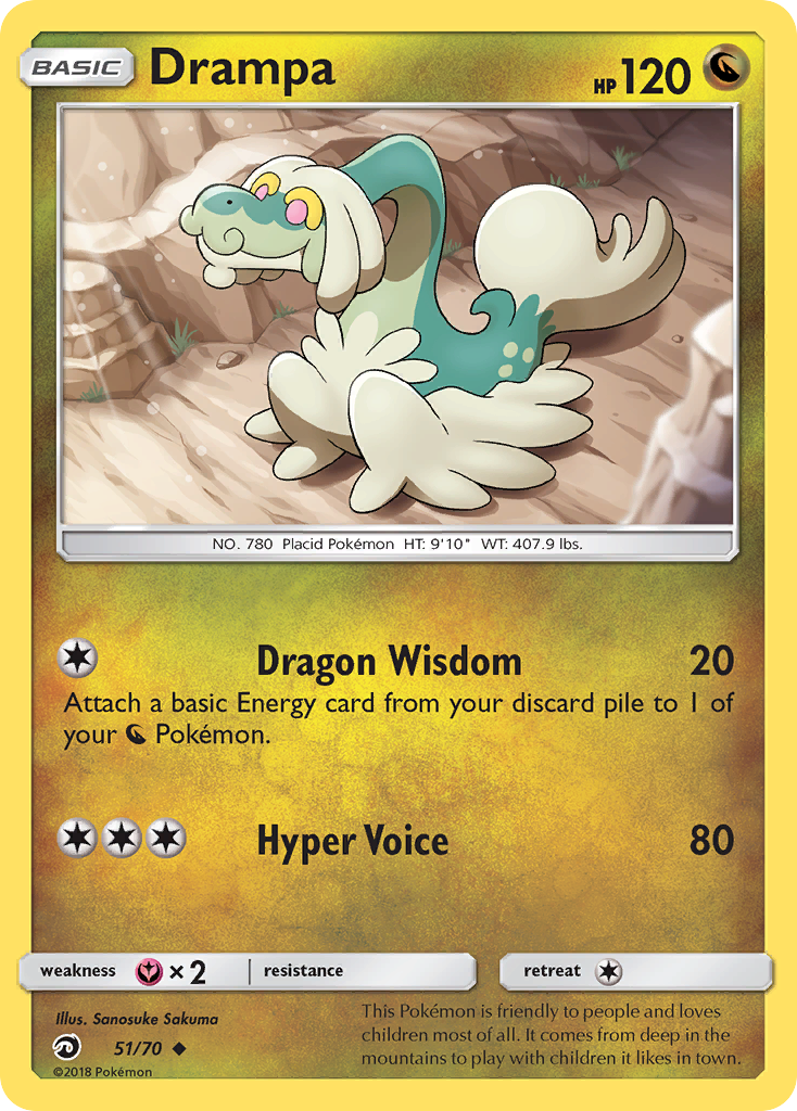 Drampa (51/70) [Sun & Moon: Dragon Majesty] | Card Merchant Takapuna