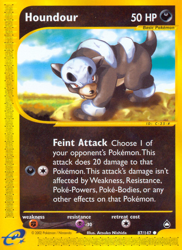 Houndour (87/147) [Aquapolis] | Card Merchant Takapuna