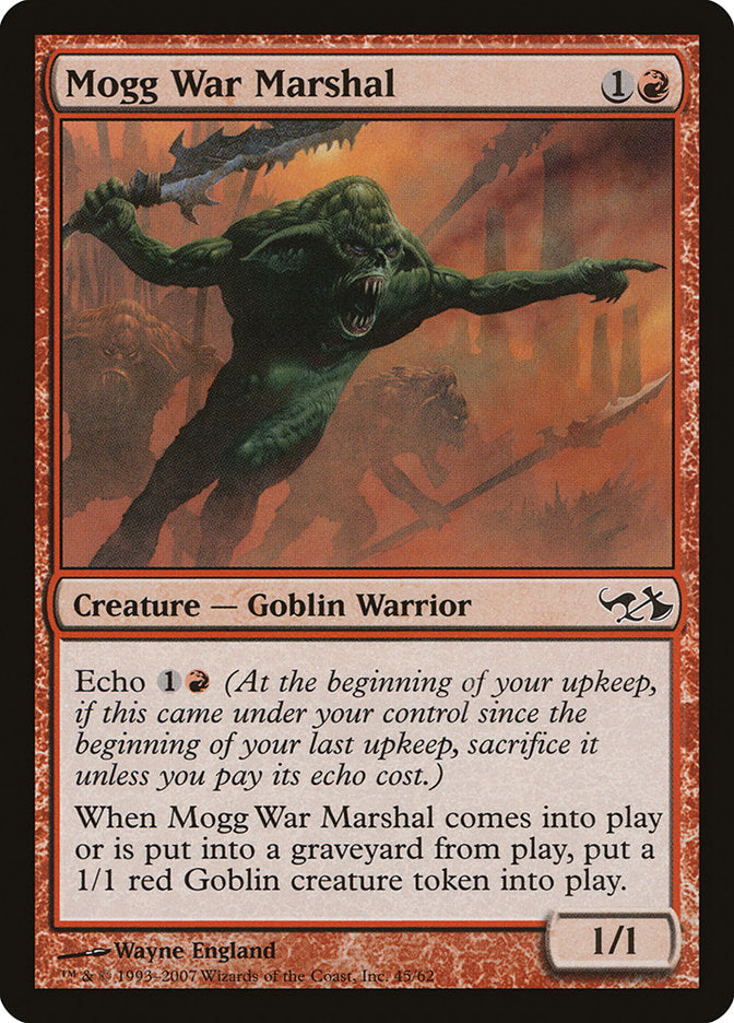 Mogg War Marshal [Duel Decks: Elves vs. Goblins] | Card Merchant Takapuna