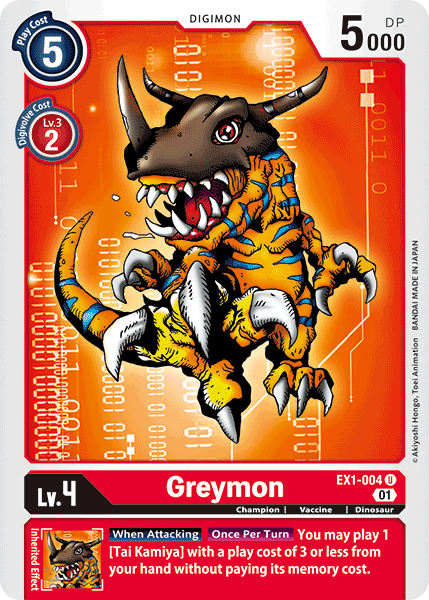 Greymon [EX1-004] [Classic Collection] | Card Merchant Takapuna