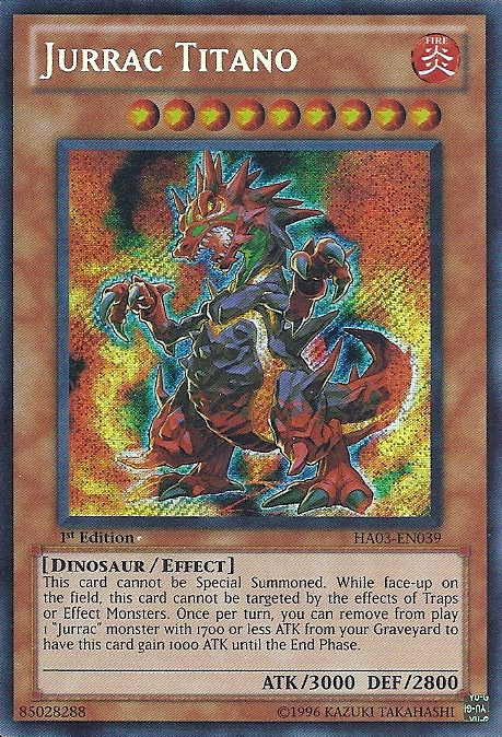 Jurrac Titano [HA03-EN039] Secret Rare | Card Merchant Takapuna