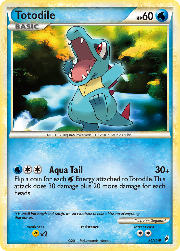 Totodile (74/95) [HeartGold & SoulSilver: Call of Legends] | Card Merchant Takapuna