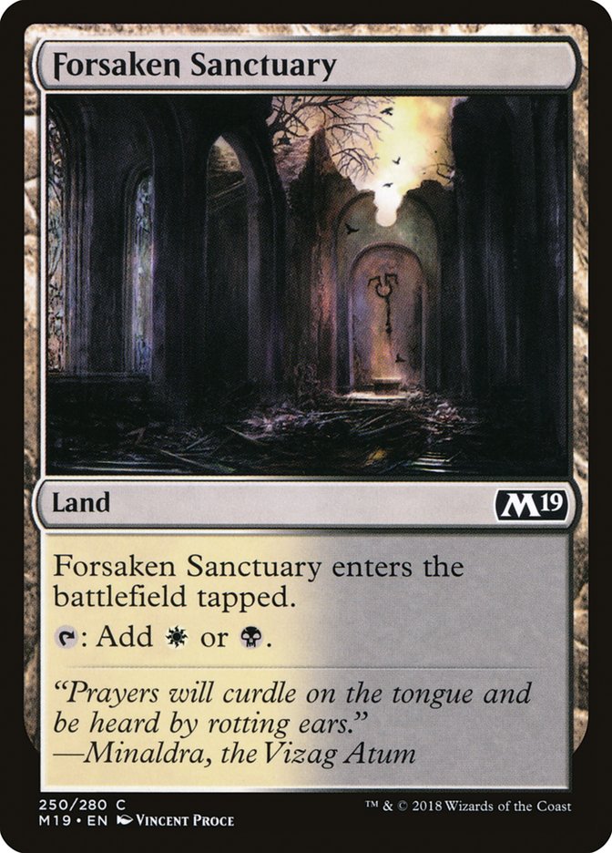 Forsaken Sanctuary [Core Set 2019] | Card Merchant Takapuna