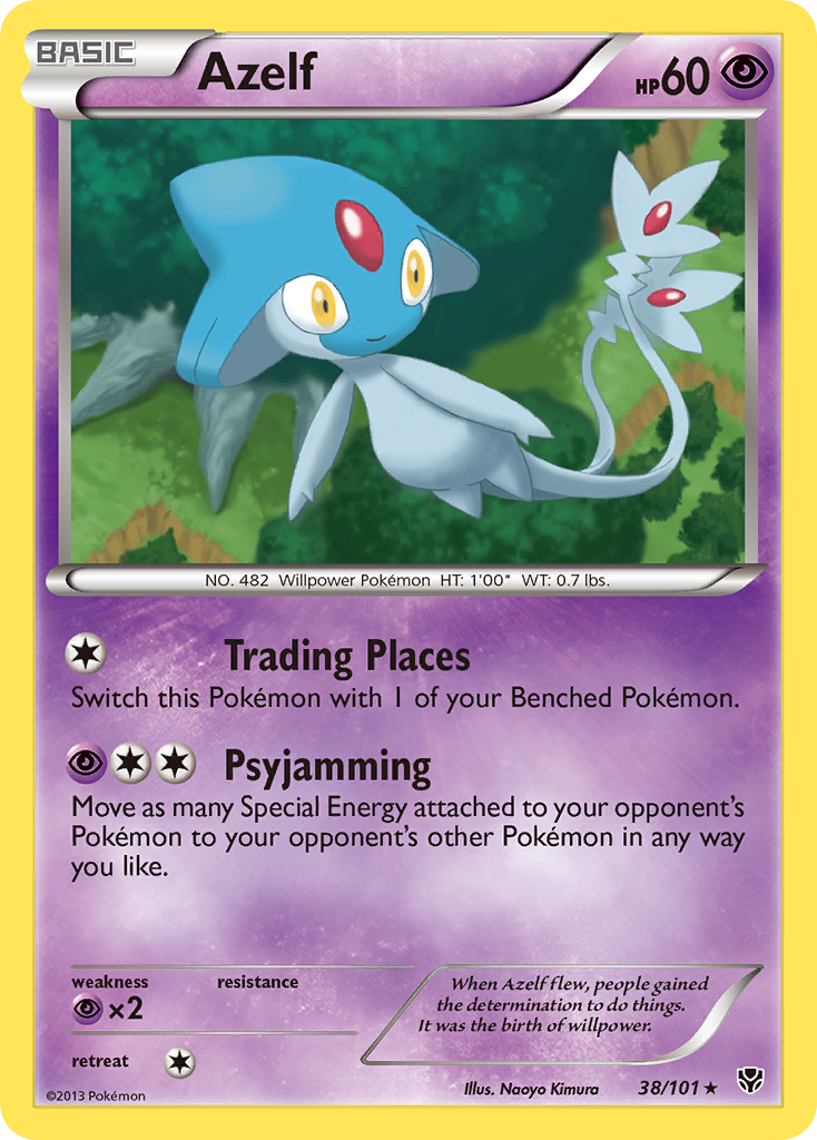 Azelf (38/101) [Black & White: Plasma Blast] | Card Merchant Takapuna