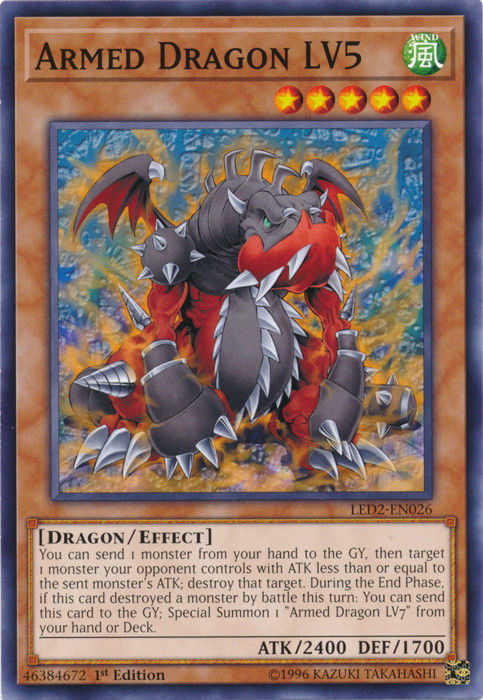 Armed Dragon LV5 [LED2-EN026] Common | Card Merchant Takapuna