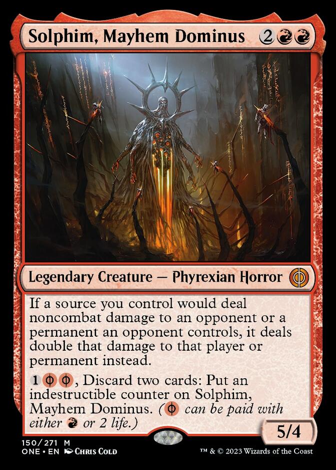 Solphim, Mayhem Dominus [Phyrexia: All Will Be One] | Card Merchant Takapuna