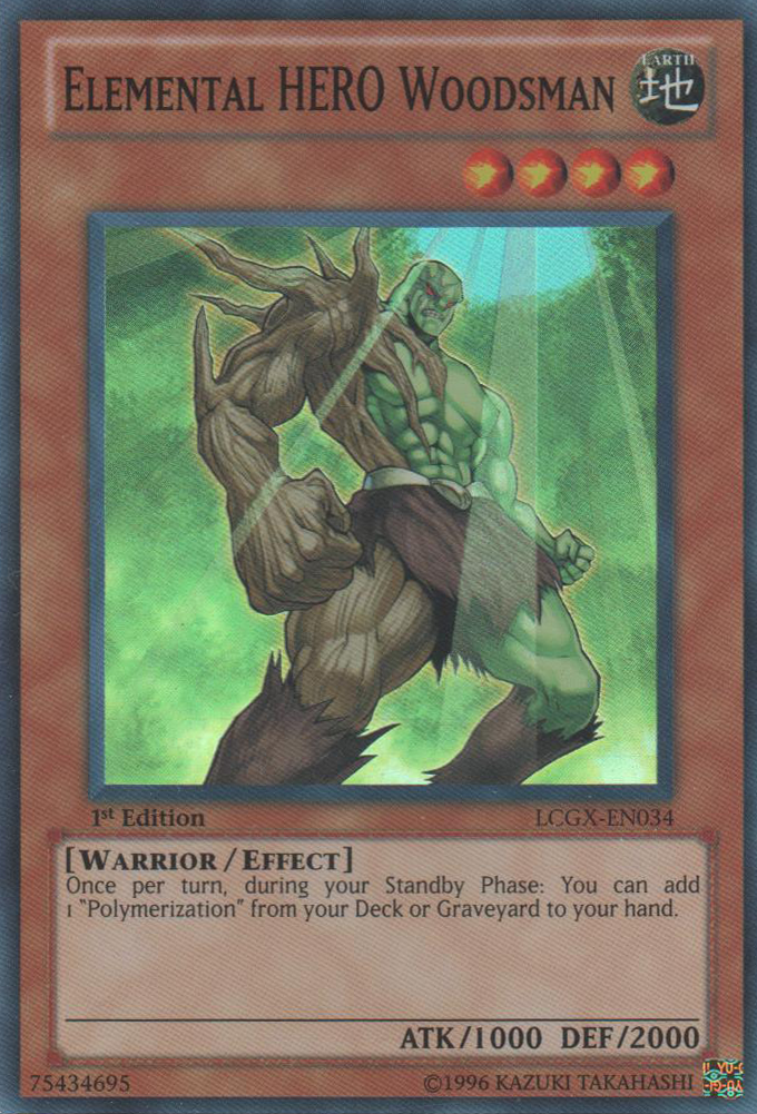 Elemental HERO Woodsman [LCGX-EN034] Super Rare | Card Merchant Takapuna